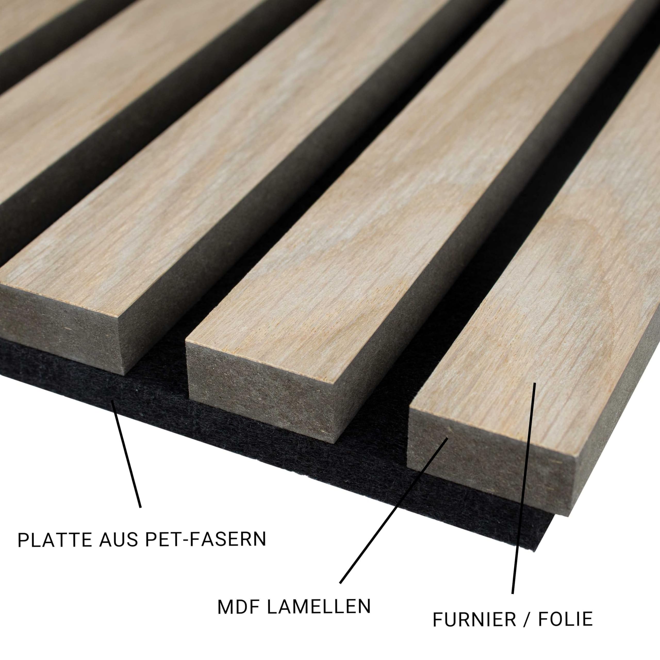 PROVISTON Zestaw 4 paneli ściennych 3D akustycznych 400 x 21 x 400 mm dąb naturalny fornirowane płyty MDF drewniane podłoże jako materiał nośny
