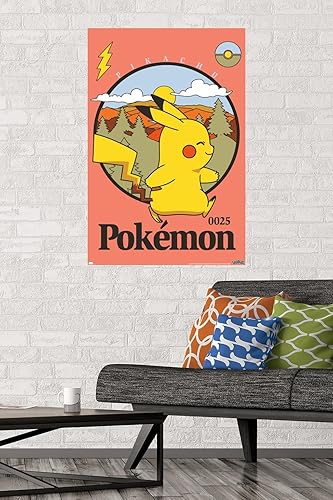 Miniatura 2 de Trends International Pokémon - Póster de pared de aventura al aire libre Pikachu