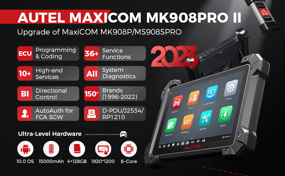 Amazon.com: Autel Scanner Maxicom MK908 Pro II 2026, J2534