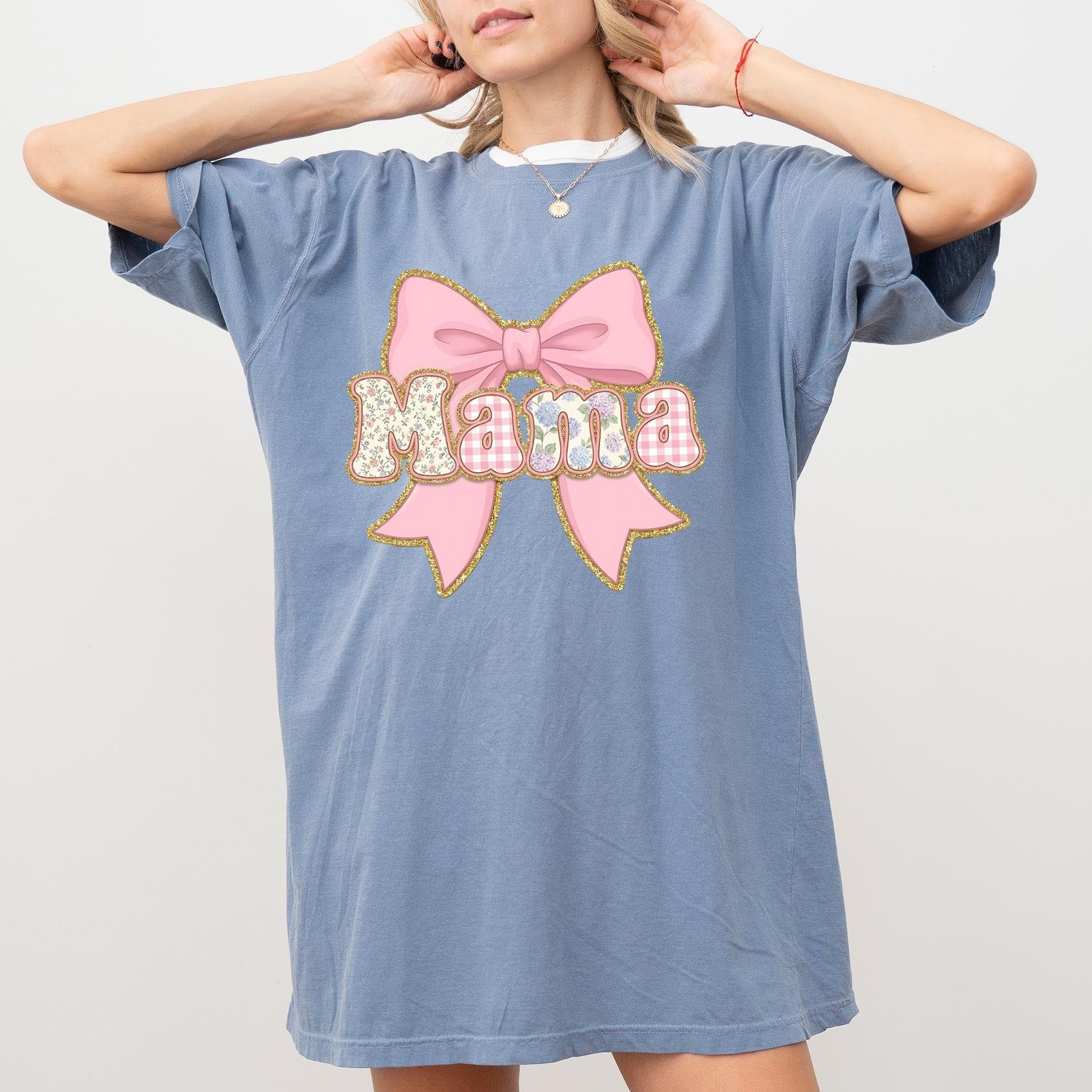 Floral Spring Bow Mama Shirt Comfort &hellip;