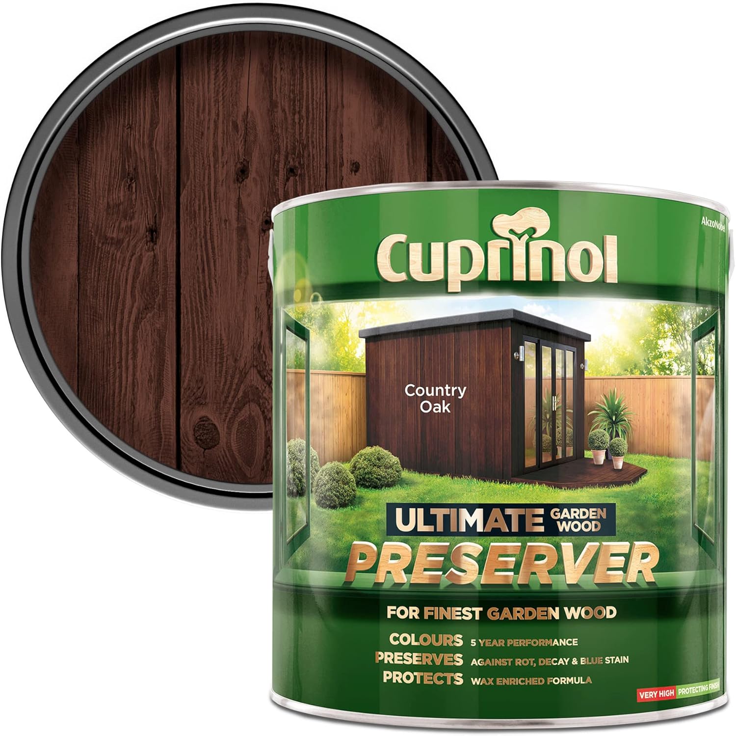 Cuprinol CUPGWPRECO4L 4L Ultimate Garden Wood Preserver Country Oak Amazon.co.uk DIY & Tools