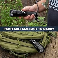 Vista 7 de Flashlight Rechargeable 4 Packs, 99,000LM Super Bright High Lumens Flash Light, 5 Modes Adjustable Linternas, Powerful Handheld LED Flashlights for