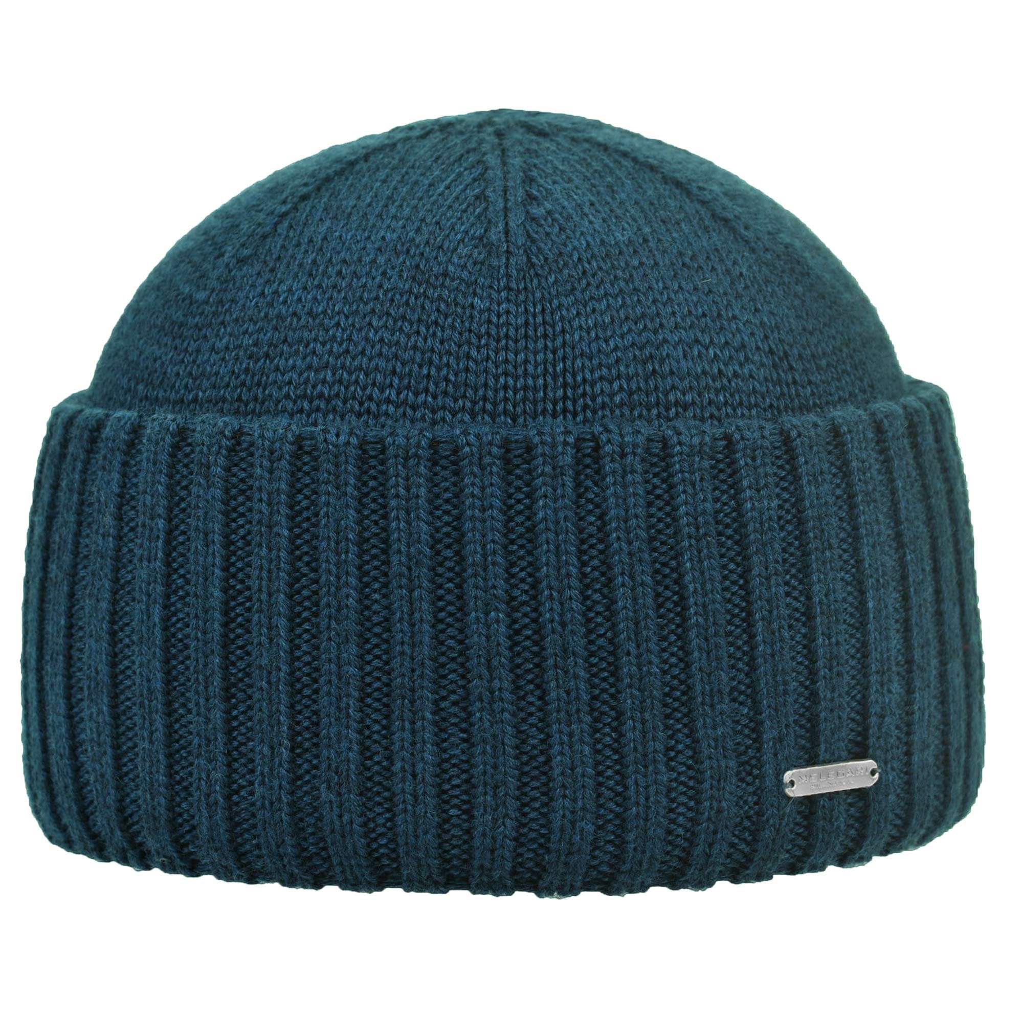 Melegari Berretto di Maglia con Risvolto, da Marina | Beanie North | Pura Lana Merino Extrafine | manifattura Italiana di Alta quaità | Unisex
