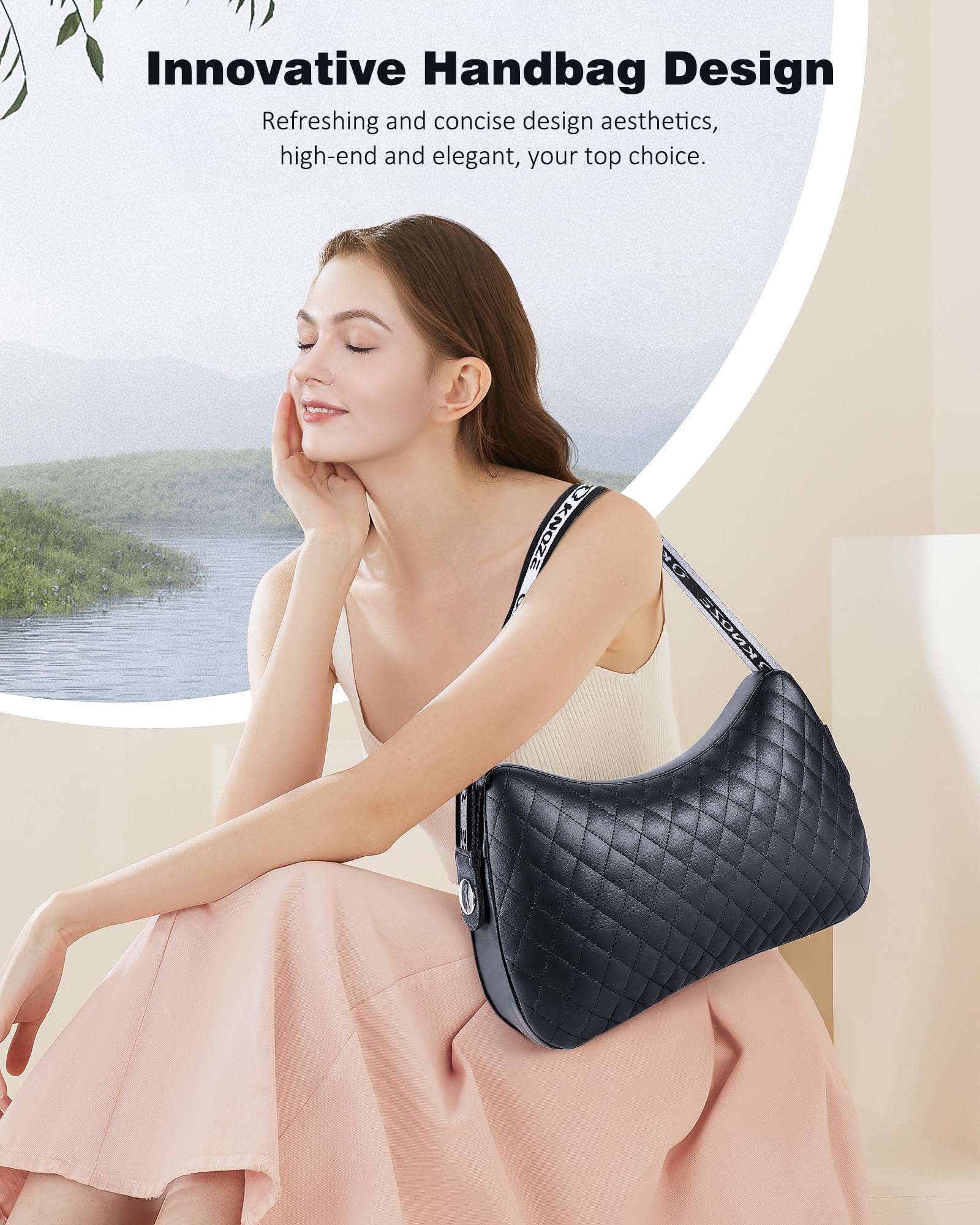 KNQZE Shiatsu Massagegerät, rückenmassagegerät，Nackenmassagegerät mit Wärme, 4D Rotierenden Massageköpfen, Tragbares Massagekissen, Geschenk für Frauen & Männer, Entspannung für Zuhause, Büro & Auto