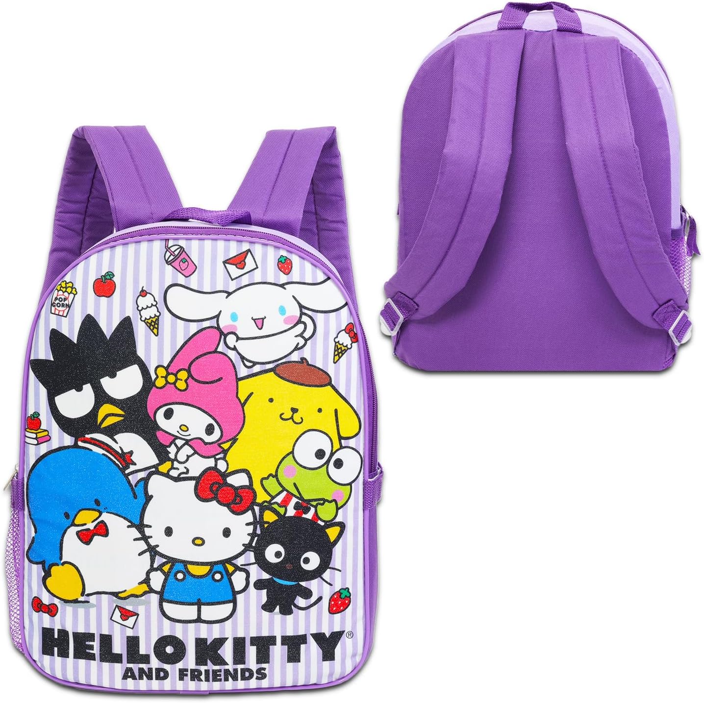 Sanrio Backpack with Lunch Box Set - Bundle of Hello Kitty, My Melody, Chococat Bag, Lunch Bag, Bottle, Tattoos, More | Hello Kitty School Supplies - Image 4