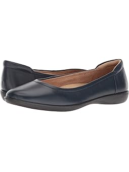 navy flat shoes
