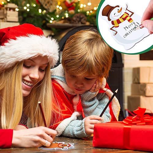 Miniatura 5 de Bloc de notas de Navidad para el trabajo, bloc de notas de Navidad, muñeco de nieve, Papá Noel, notas adhesivas, para vacaciones de invierno,