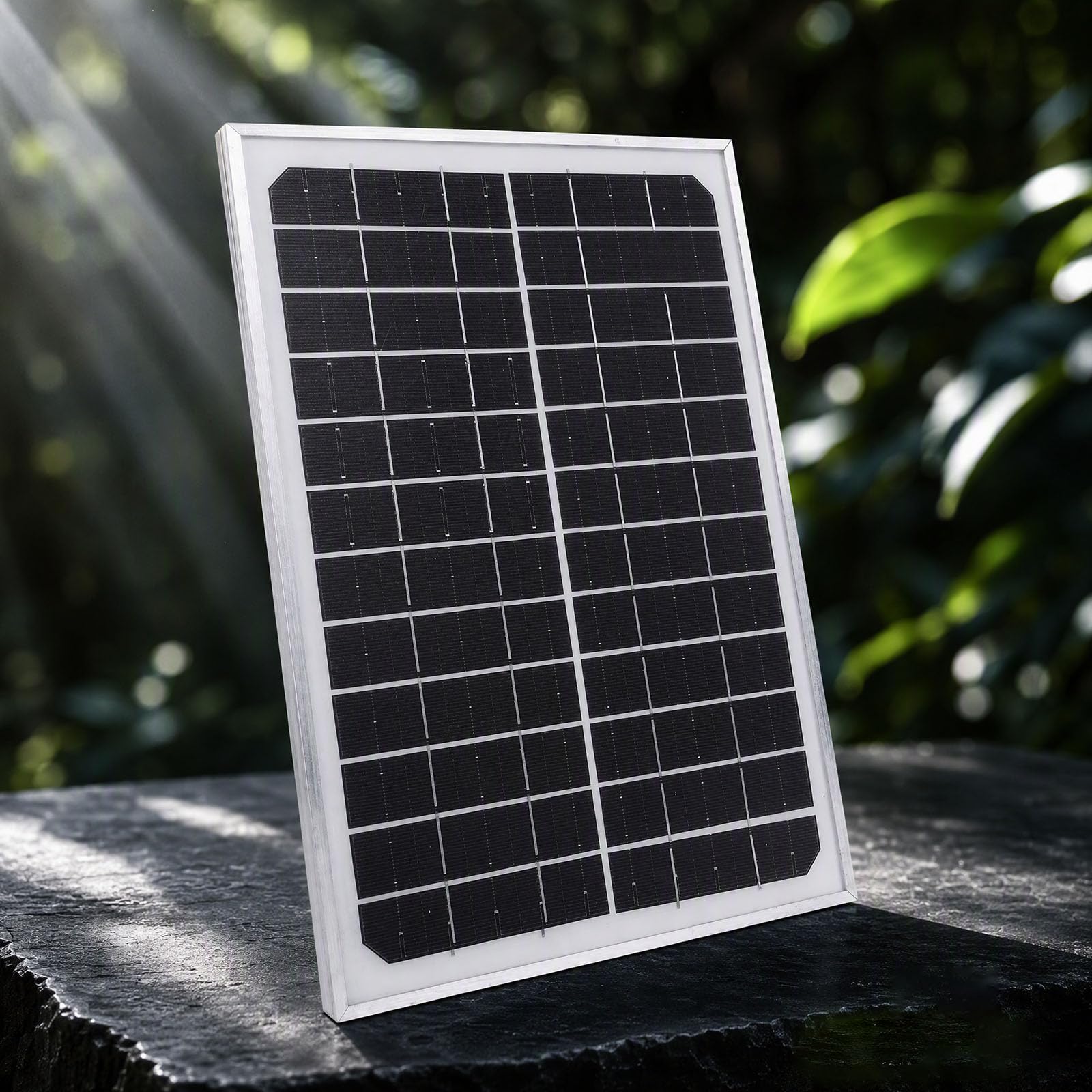 12V Sortie DC Panneau Solaire Monocristallin 15W 24 5 Rendement