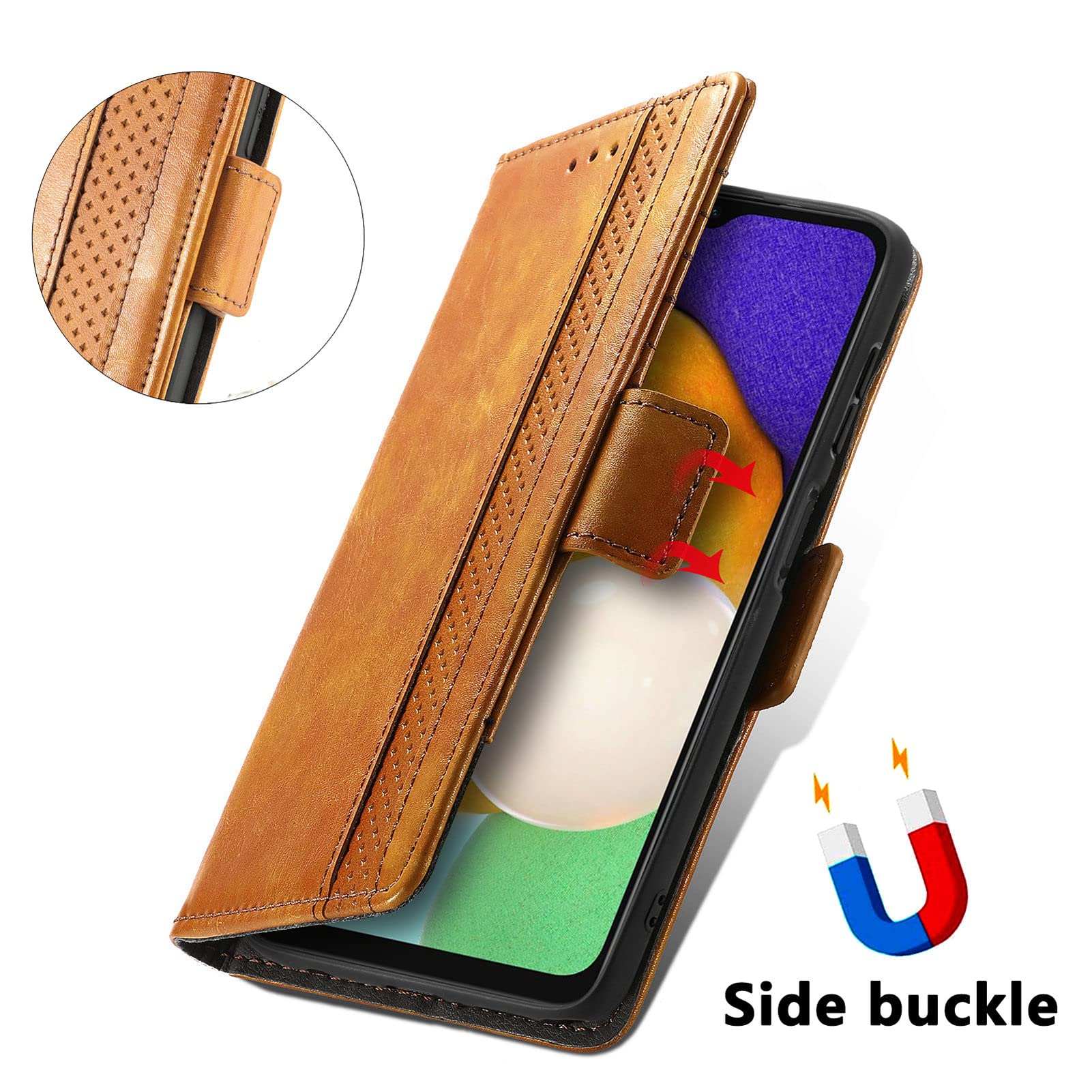Google Pixel 6A Case, Butterfly Relief Flip Custodia In Pelle Con Slot Per Schede E Supporto Per Google Pixel 6a Viola  S2 447408353