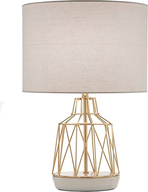 Village At Home Macaron Table Lamp, 60 W, White