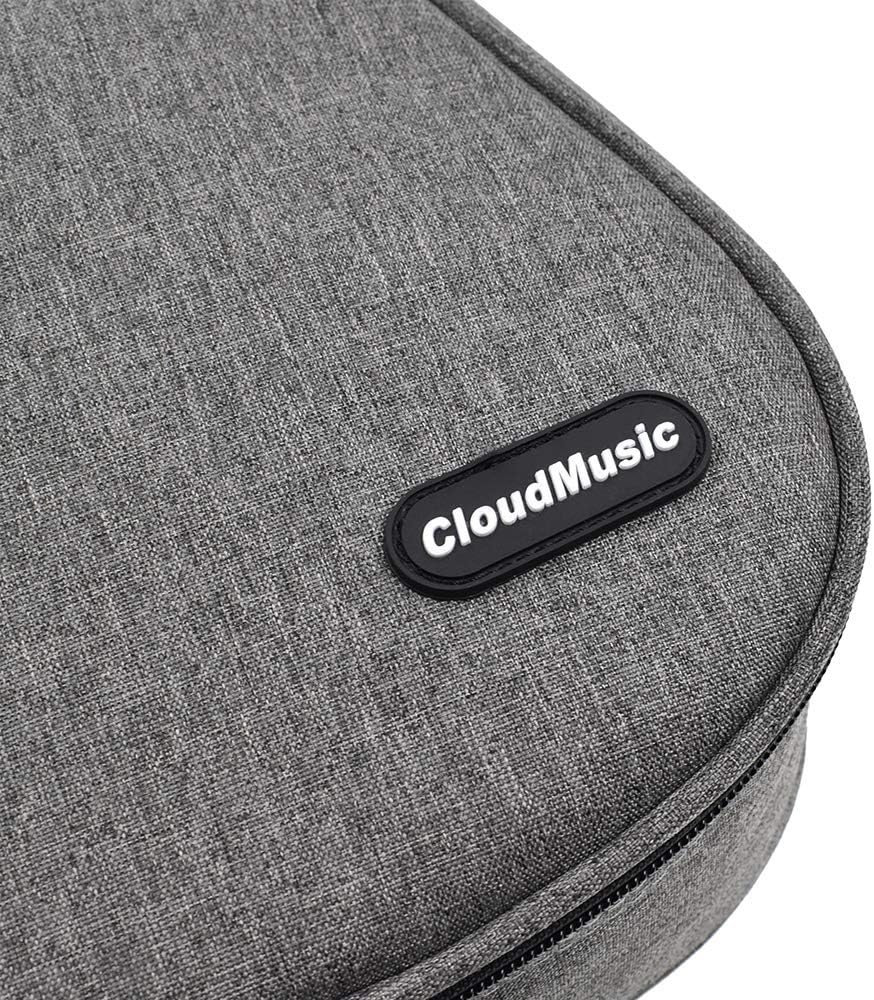 CLOUDMUSIC Ukulele Case Gig Bag Padded Backpack For Baritone 30" Inch(Baritone,Gray)
