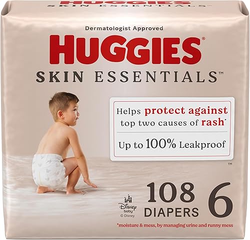 Miniatura 39 de Huggies Pañales talla 1, pañales Skin Essentials para bebé, talla 1 (8-14 libras), 204 unidades (3 paquetes de 68), el embalaje puede variar