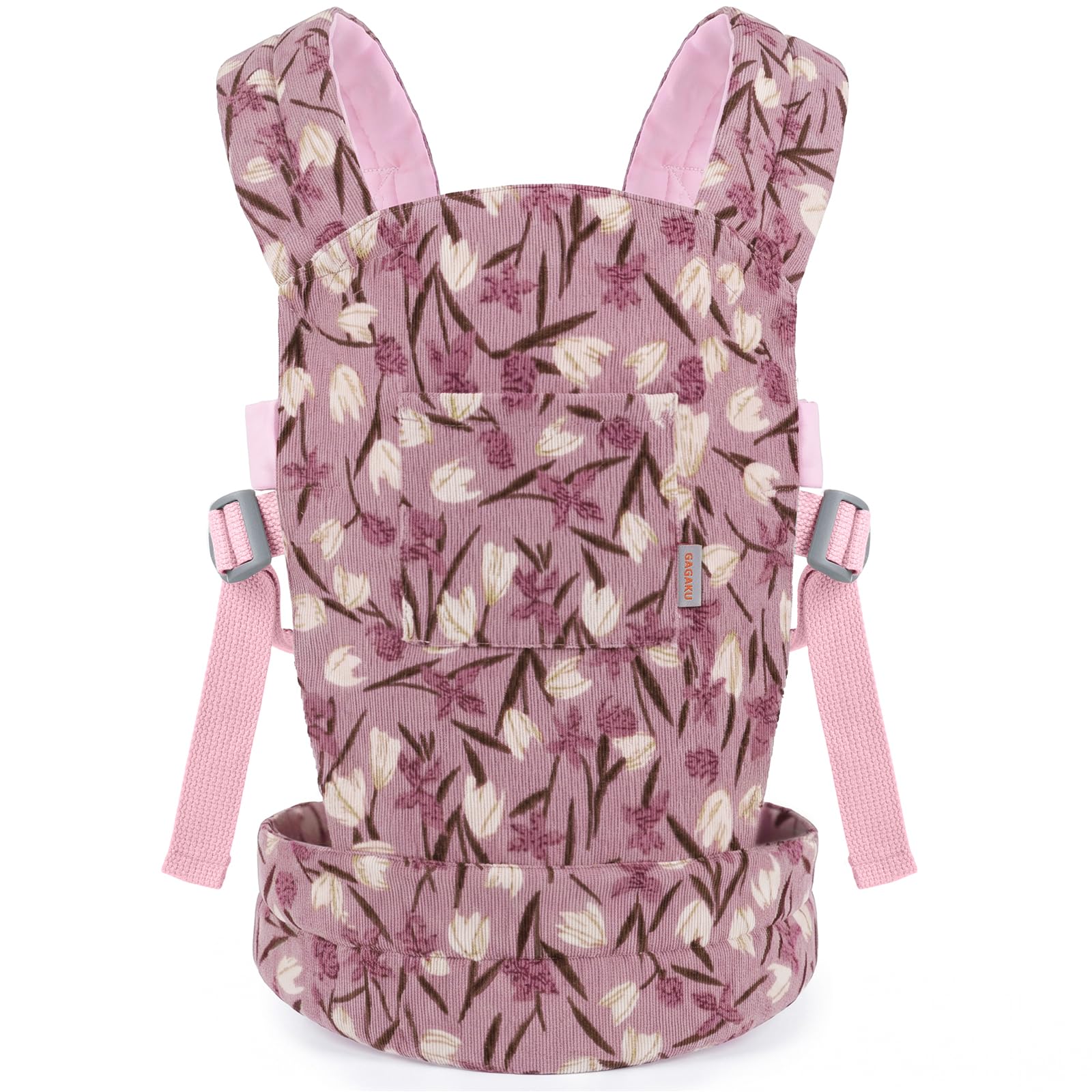 Corduroy Baby Doll Carrier with Adjustable Straps