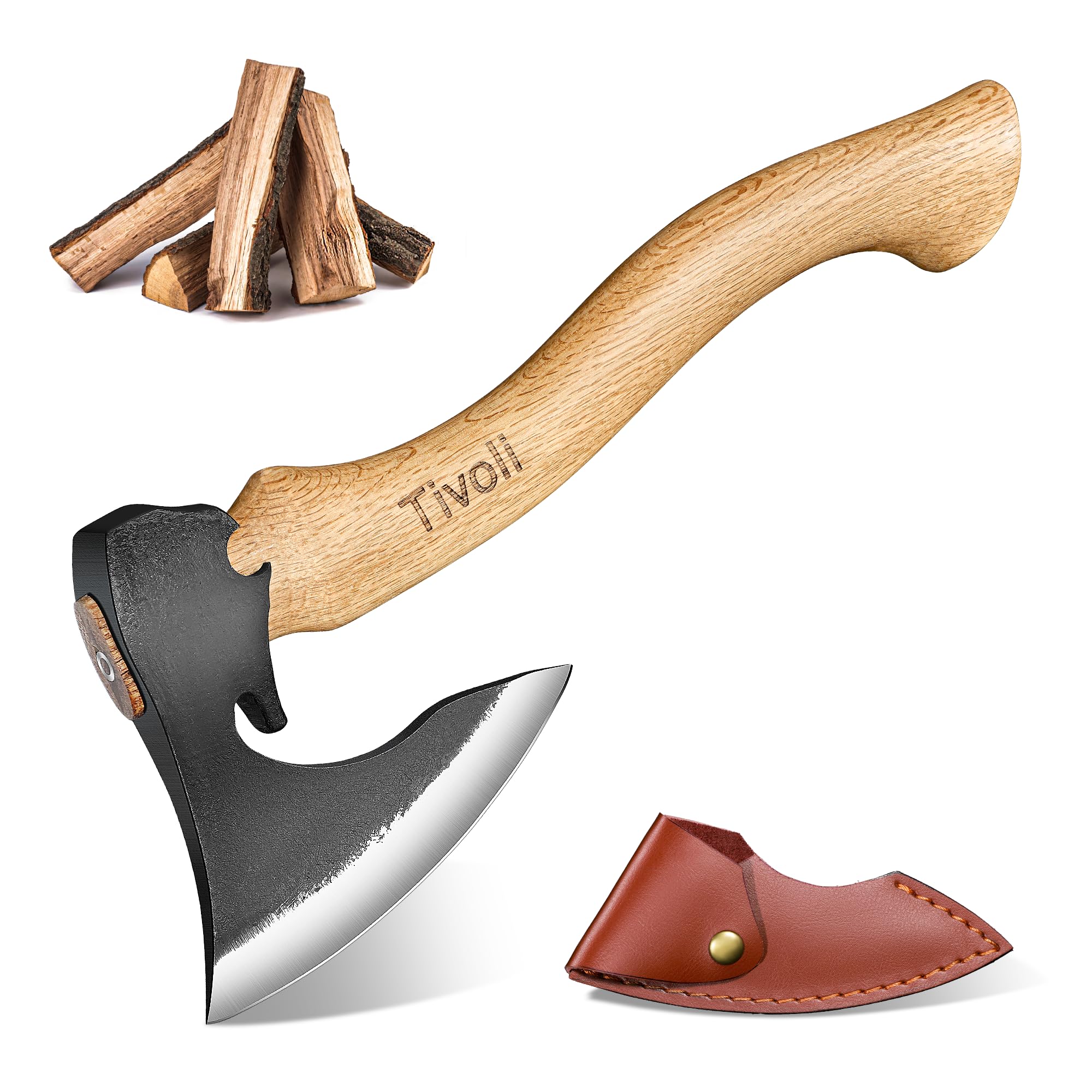Amazon.com : Tivoli Camping Hatchet Axe with Sheath – 16.5