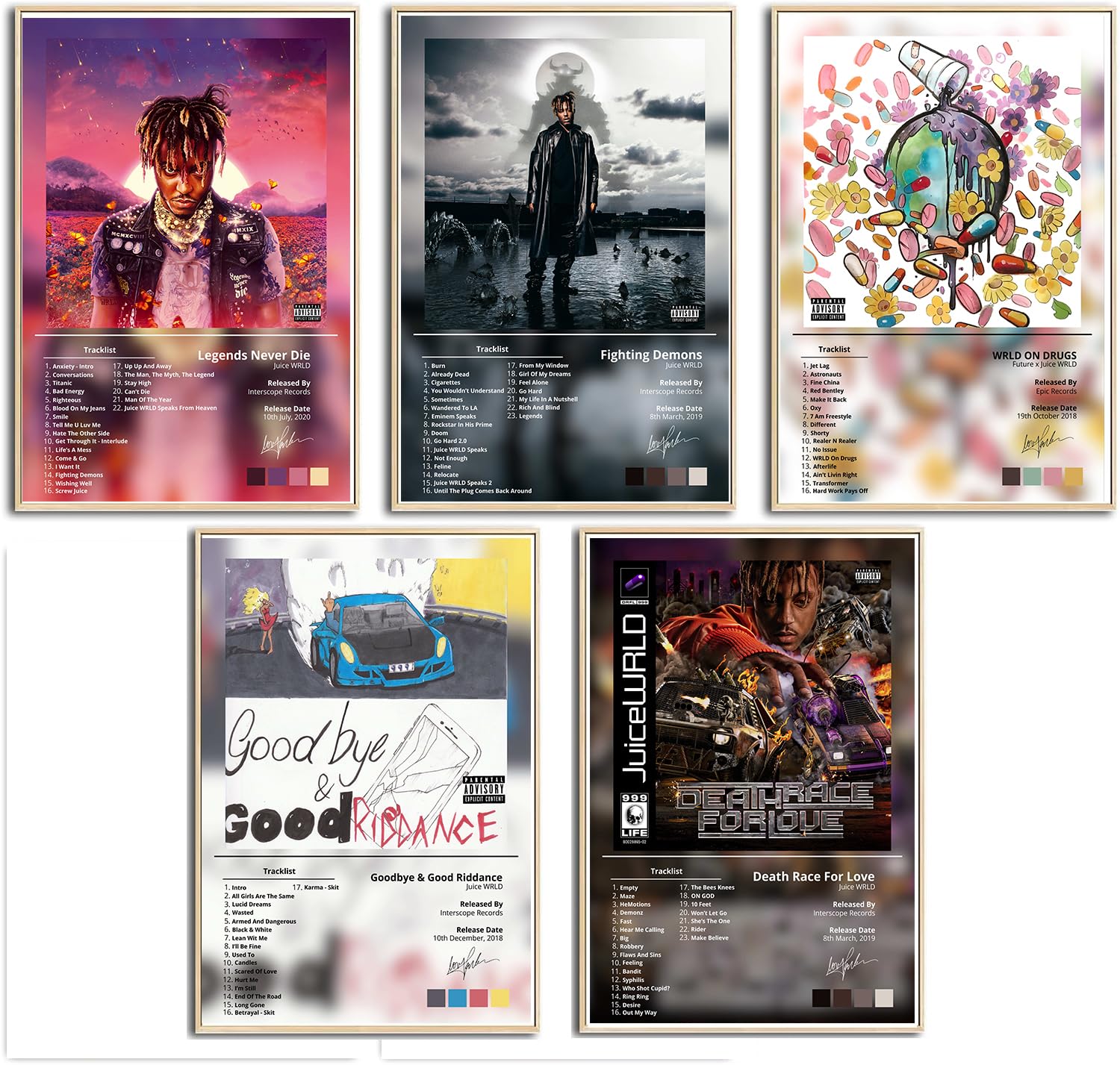 JuiceWrld Poster JUICE WRLD Album Cover Limited Edition Posters