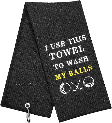 Miniatura 7 de Artpreti Divertida toalla de golf, Oh My God Look at Her Putt, toallas de golf bordadas para bolsas de golf con clip, divertidos accesorios de golf