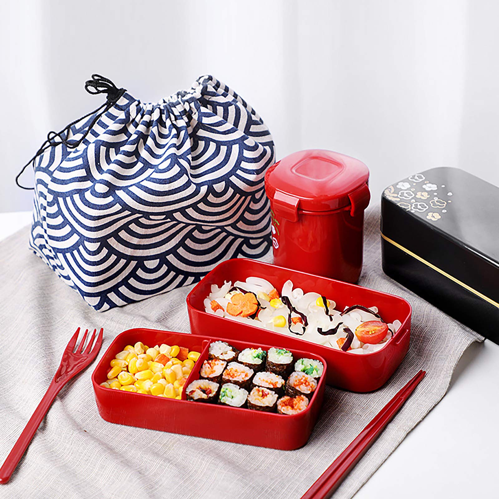 Boîte Bento 2 Couches EY – Micro-ondable – Boîte Déjeuner Alimentaire – Neuf