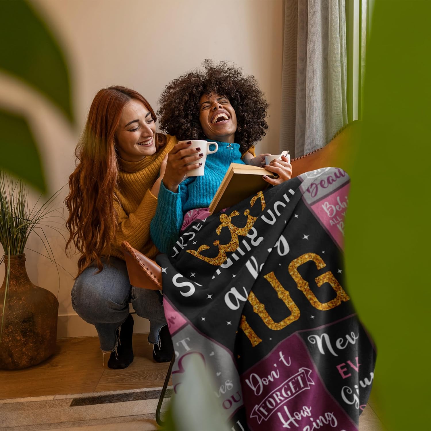 Get Well Gifts for Women, Inspirational Gifts for Women, Sending Hugs for Female, Get Well Soon Present After Surgery, Encouragement Presents for Female Men, Birthday Ideas 60"X50" Blanket - Image 4