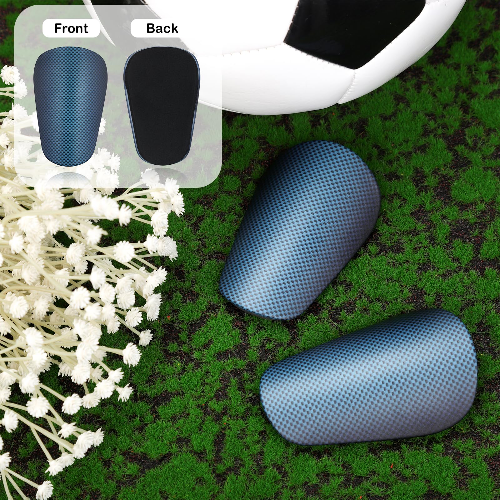 Lot De 4 Mini Protège-tibias De Football, Gris Foncé, Pour Jeunes Et Adultes, équipement De Protection Pour Hommes, Femmes, Enfants, Garçons Et Filles