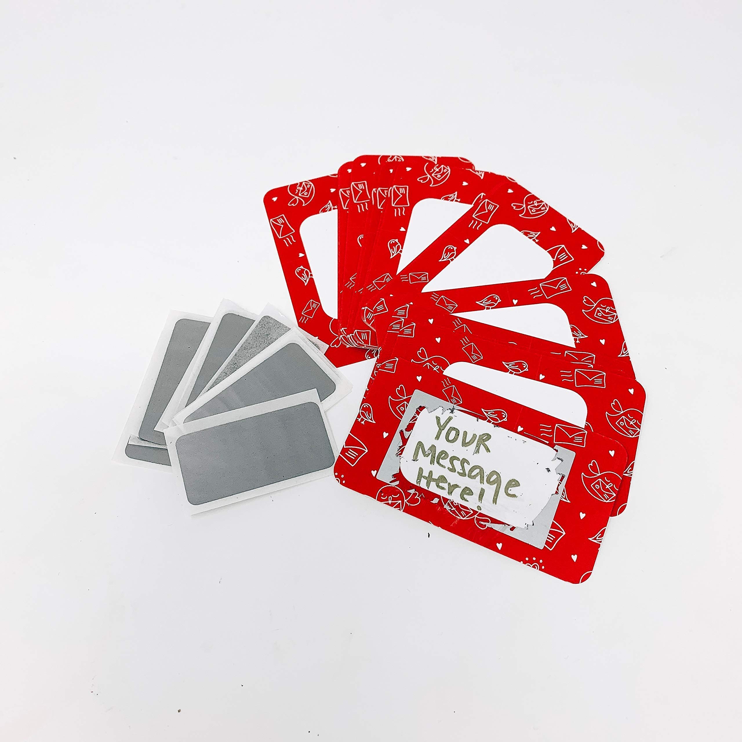 Date Night Love Note Scratch Off Cards Customizable Write Your Own Message Set of 25