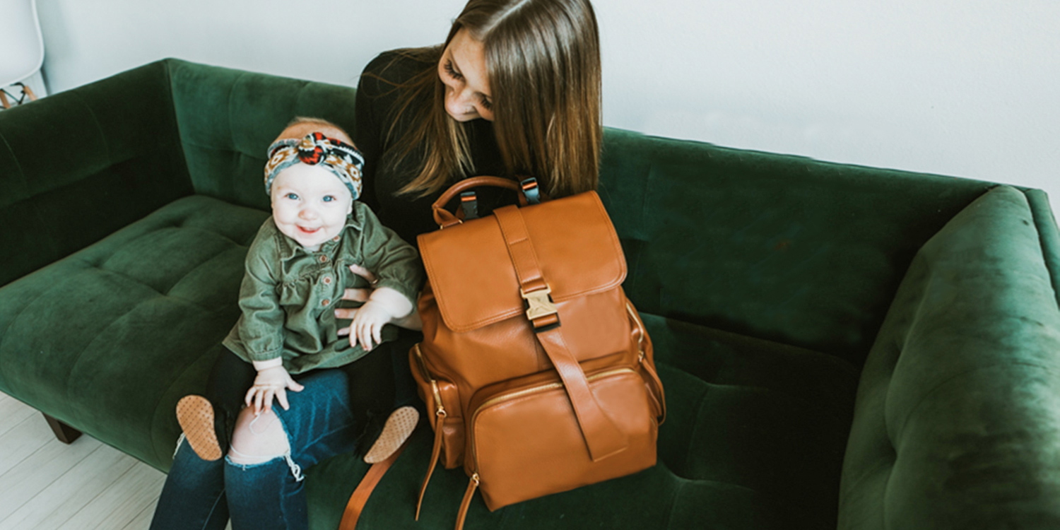 Amazon.com: MOMINSIDE Diaper Bag Backpack with 14 Pockets, Leather
