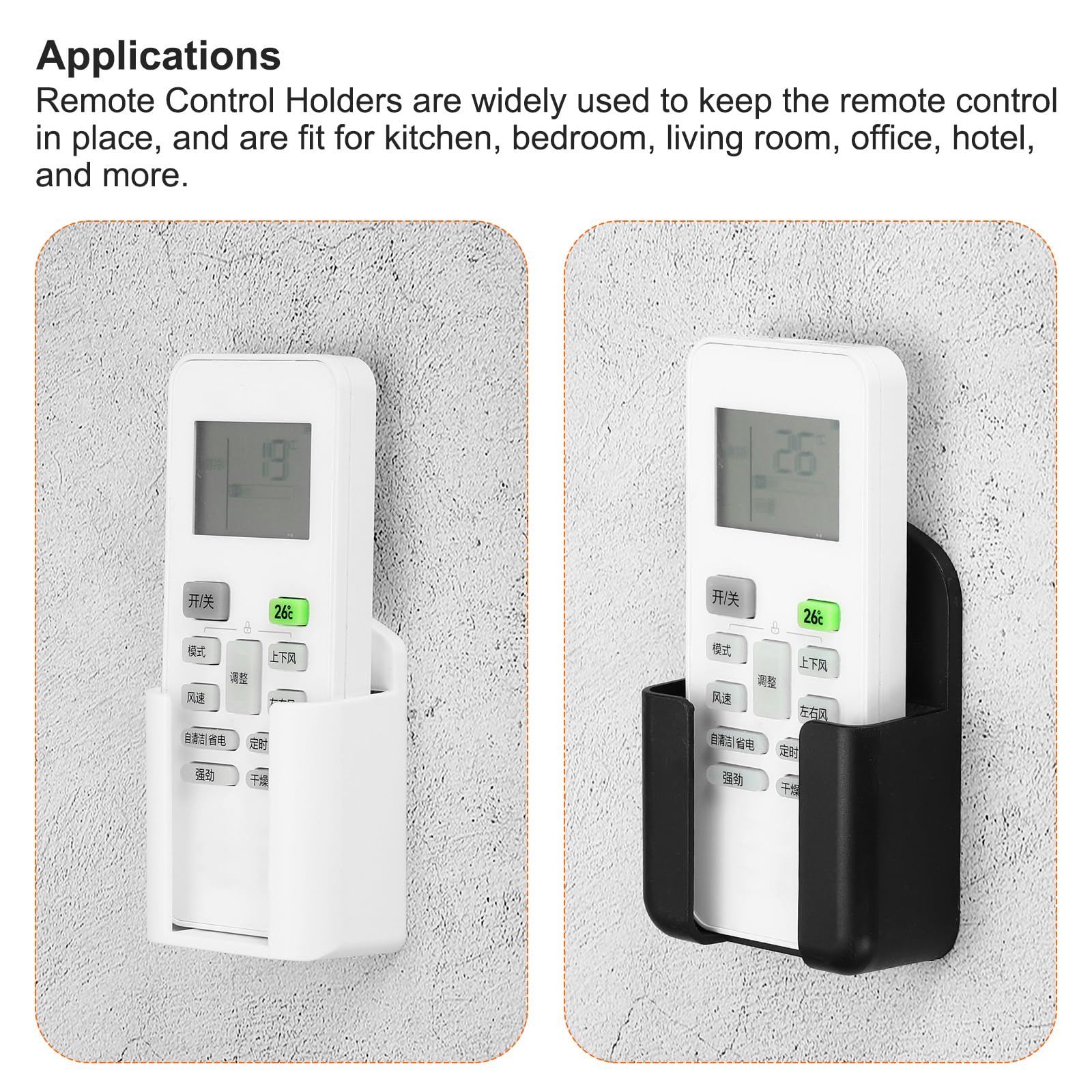 PATIKIL Telecomando Controllo Supporto, 2pz Acrilico 1 Slot Parete