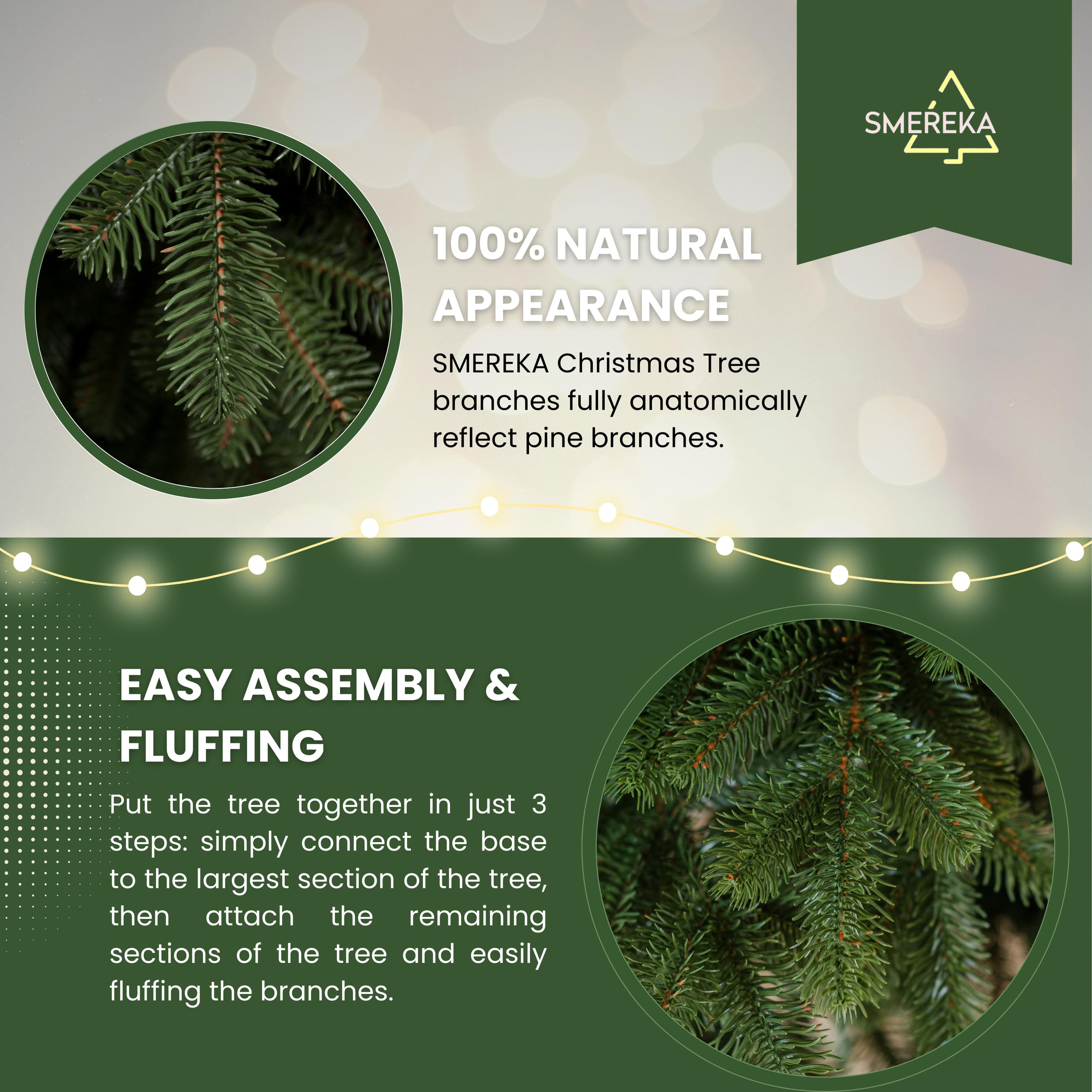 Evergreen Sapin de Noël artificiel Vermont épicéa | 210 cm | Leroy Merlin