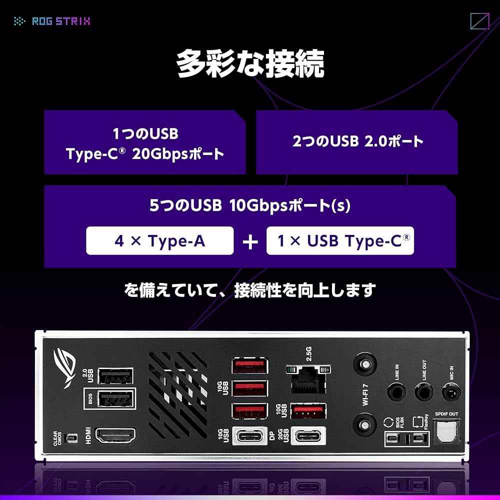 ASUS AMD AM5 AMD B850 Mini-ITX マザーボード Amazon | ASUS AMD AM5 AMD B850 Mini-ITX マザーボード Ryzen