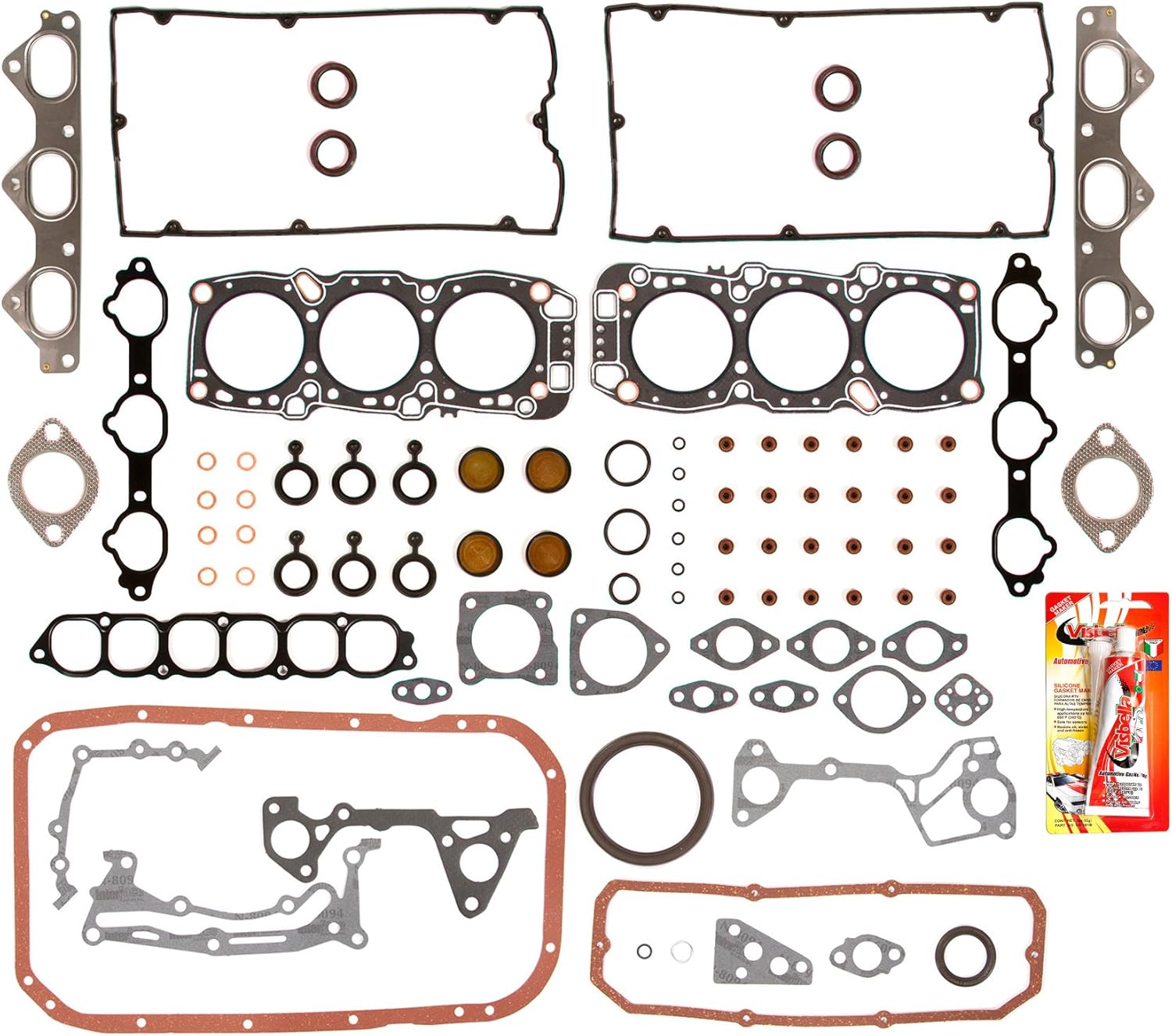 Compatible With Mitsubishi 3000GT & VR4 3.0 6G72 DOHC Full Gasket Set