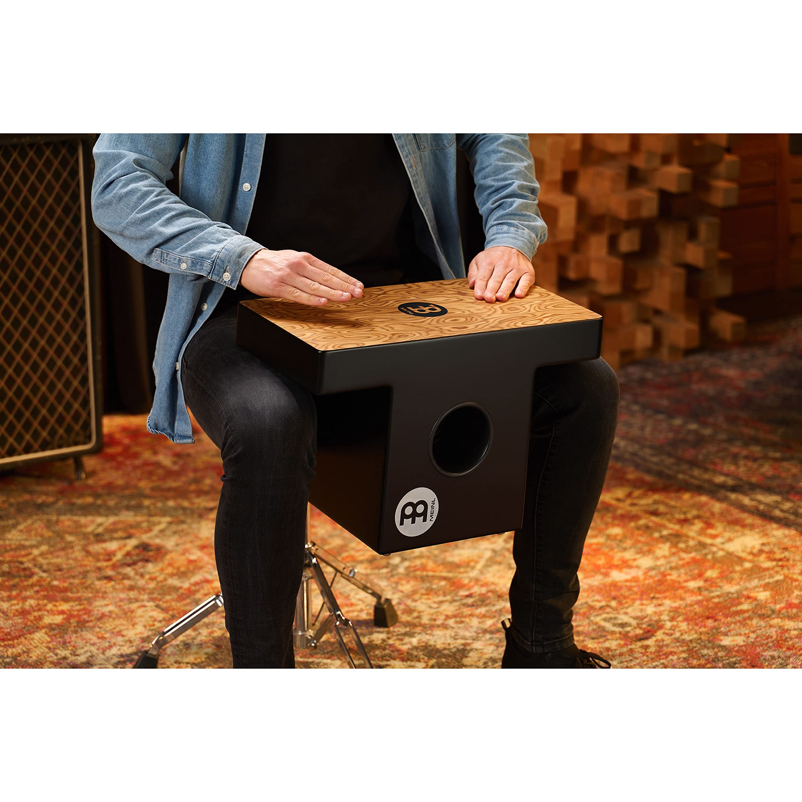 渡辺　Meinl【マイネル】 カホン TOPCAJ1MB スラップトップ Amazon | MEINL Percussion マイネル カホン Slap-Top Cajon