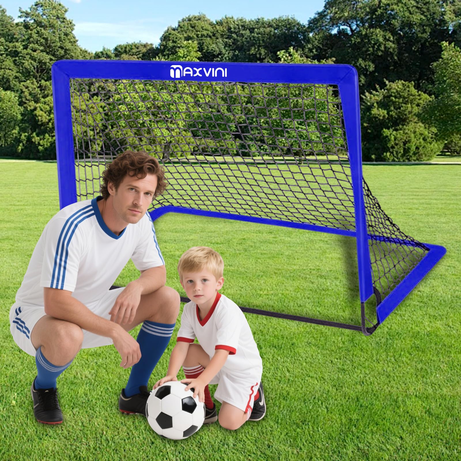 Porterías de Fútbol 90×74×74cm / 182×120×120cm Equipos de Entrenamiento con Bolsa de Transporte