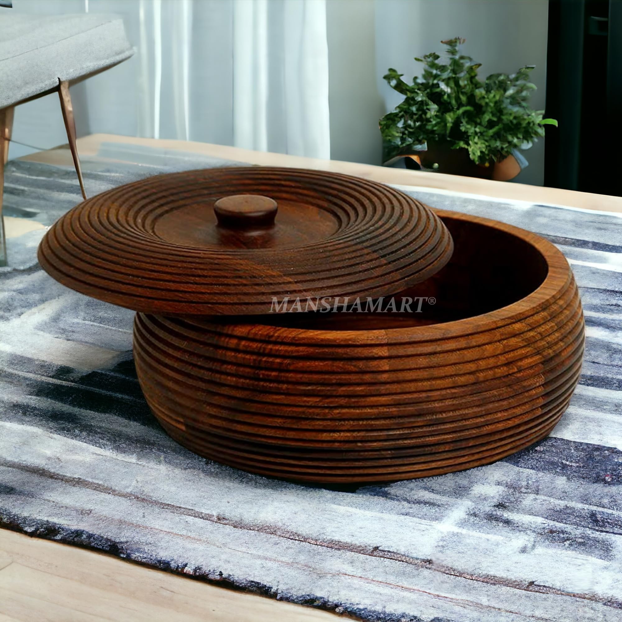 Wooden Chapati Box - Keep Rotis Warm & Fresh -4 Wooden Chapati Box - Keep Rotis Warm & Fresh -4