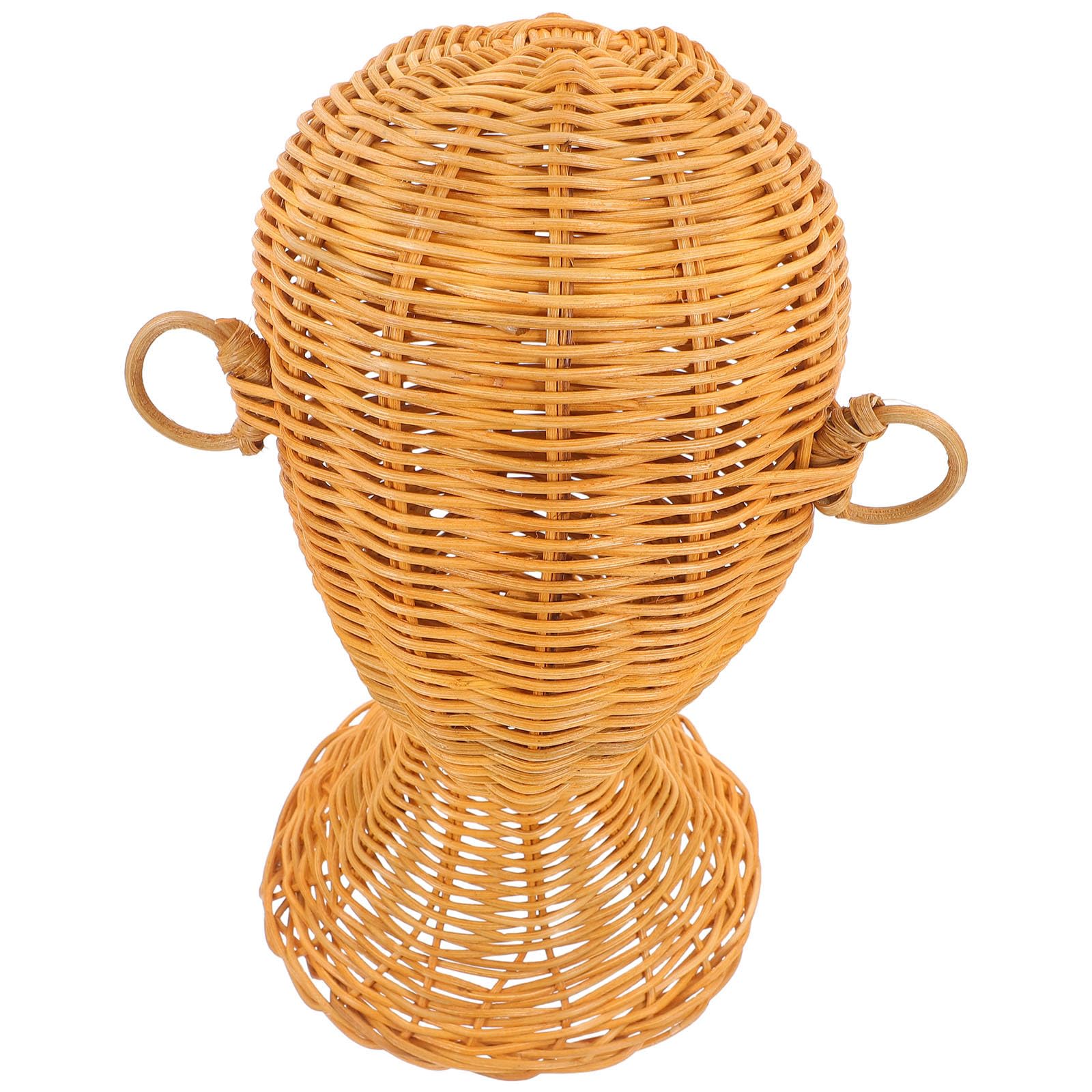 Porte-chapeau créatif en rotin tressé pour l'exposition de luxe