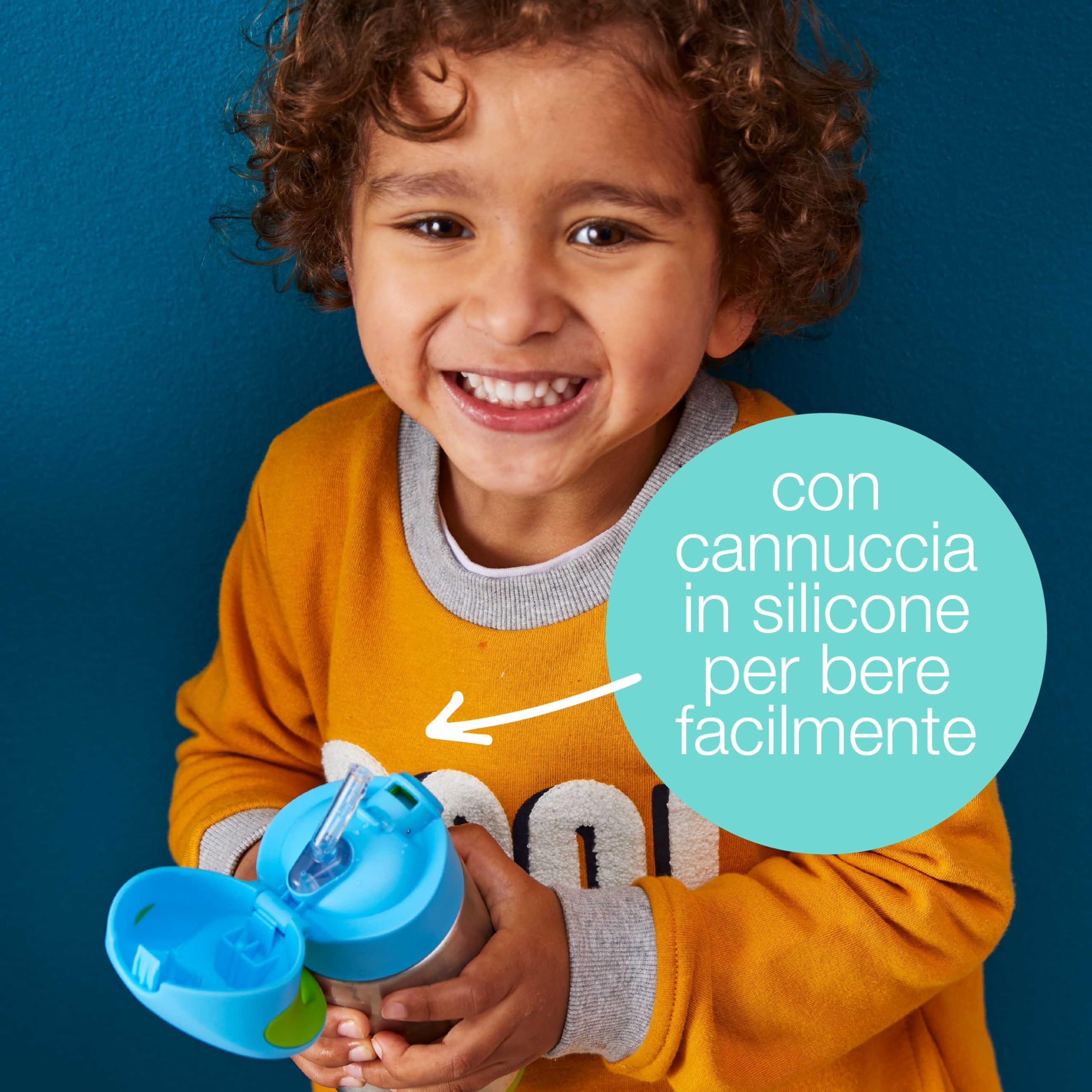 b.box Borraccia Termica | Borraccia Bambini in Acciaio Inossidabile a Doppia Parete | Mantiene le Bevande Fredde Fino a 8 Ore, Calde fino a 6 Ore | 350 ml