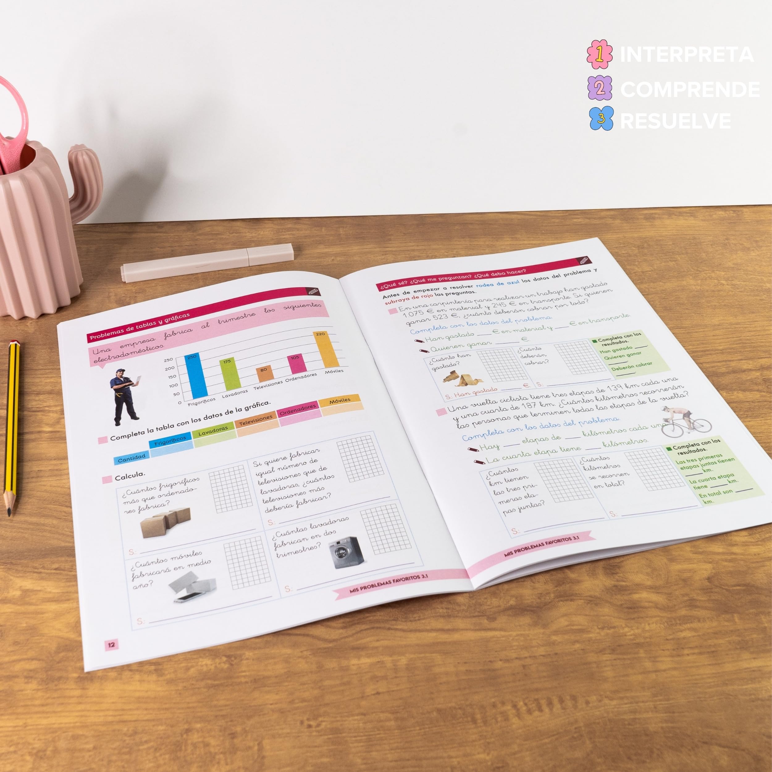 PACK PROBLEMAS MATEMATICAS 3 PRIMARIA | 3 Cuaderno Matematicas 3 Primaria | Mis Problemas Favoritos 3.1, 3.2 y 3.3