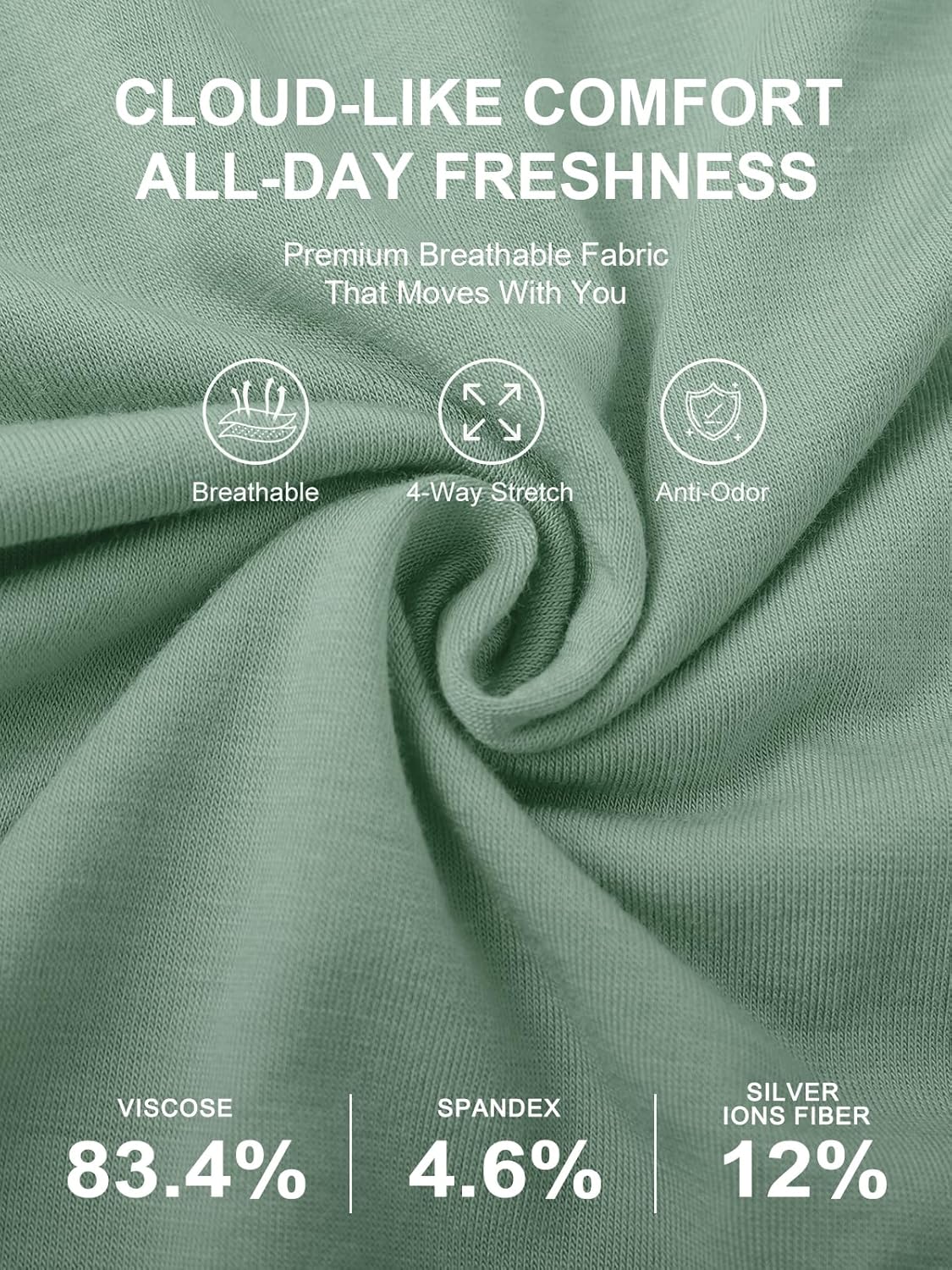 Auxo Mens Boxer Briefs Underwear Modal Breathable No Riding Up Moisture Wicking 4 Pack - Image 2