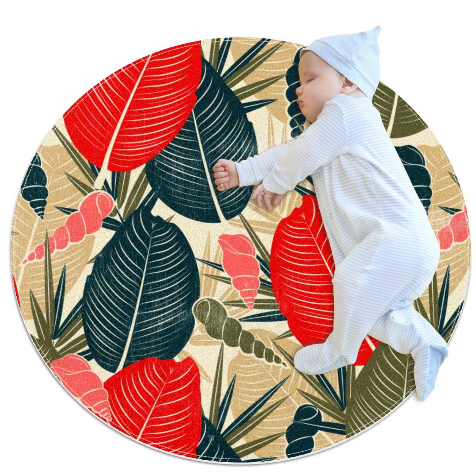 Tapis de bain tropical vintage pour chambre et salon
