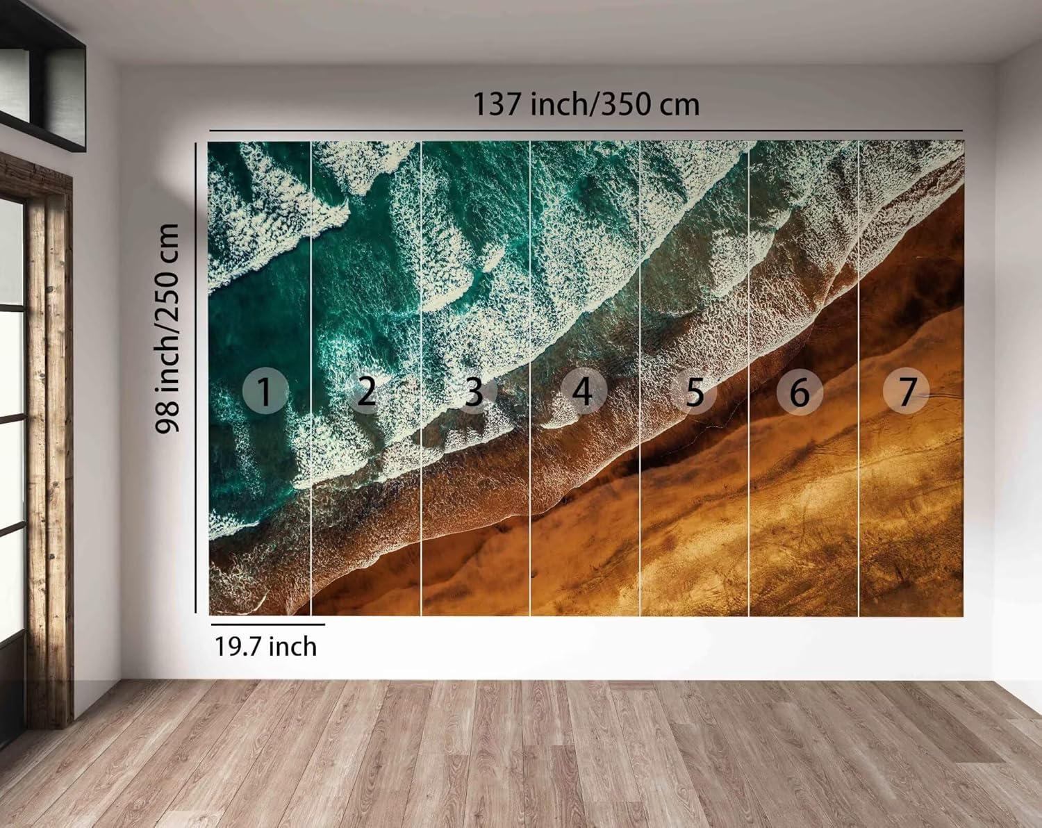 Wall Murals Peel and Stick ，Canvas murals Wallpaper Removable Waterproof Large Wallpaper for Living Room Bedroom (A12, 137×98inch)