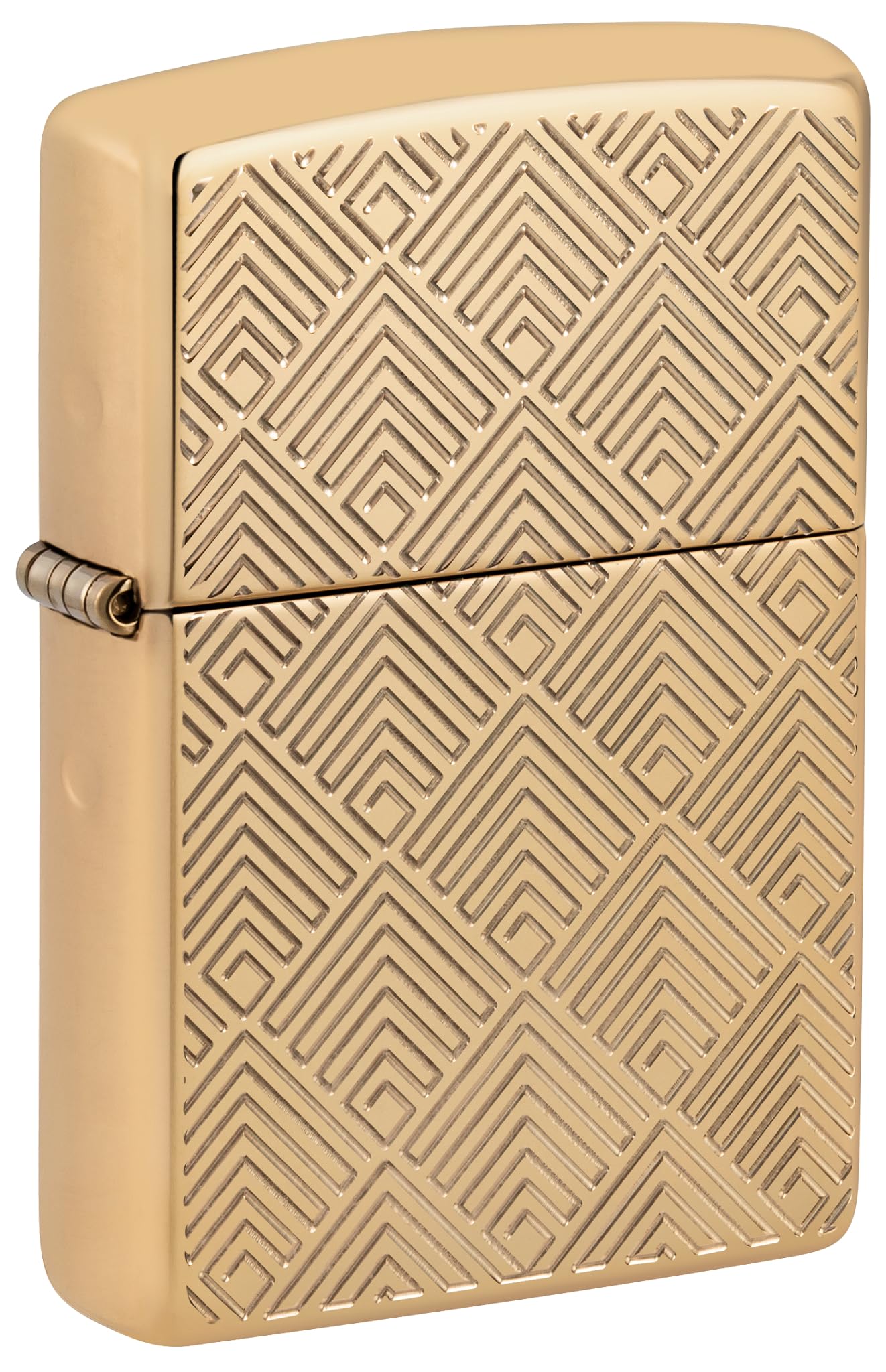 Pattern Design Armor High Polish Brass Pocket Lighter