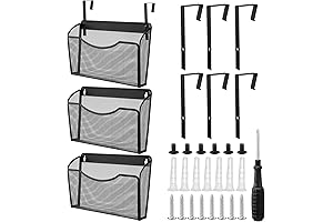 3 Pcs Hanging Mesh File Holder for Home Office Cubicle Storage and...