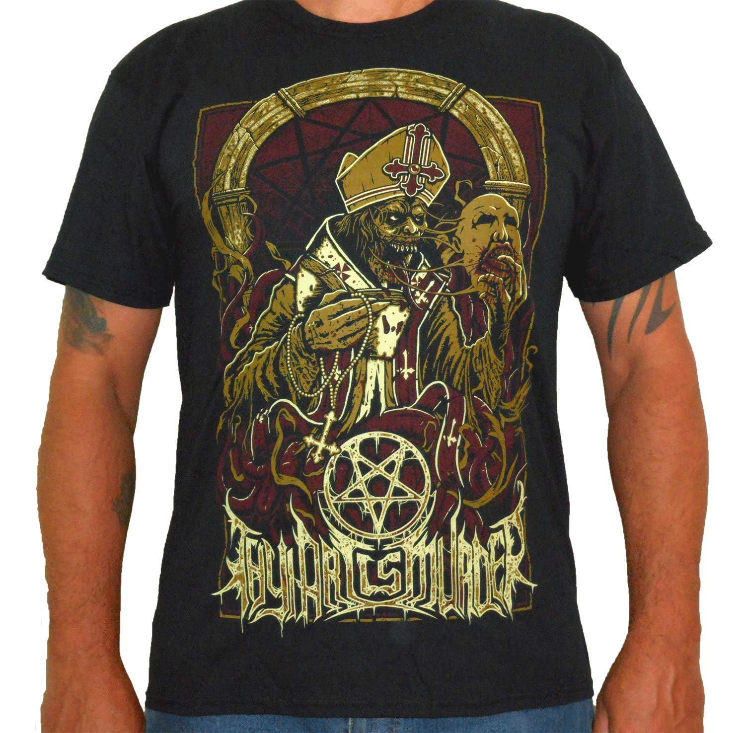 Hardcore ApparelThy Art is Murder (Evil Pope) Men's T-Shirt