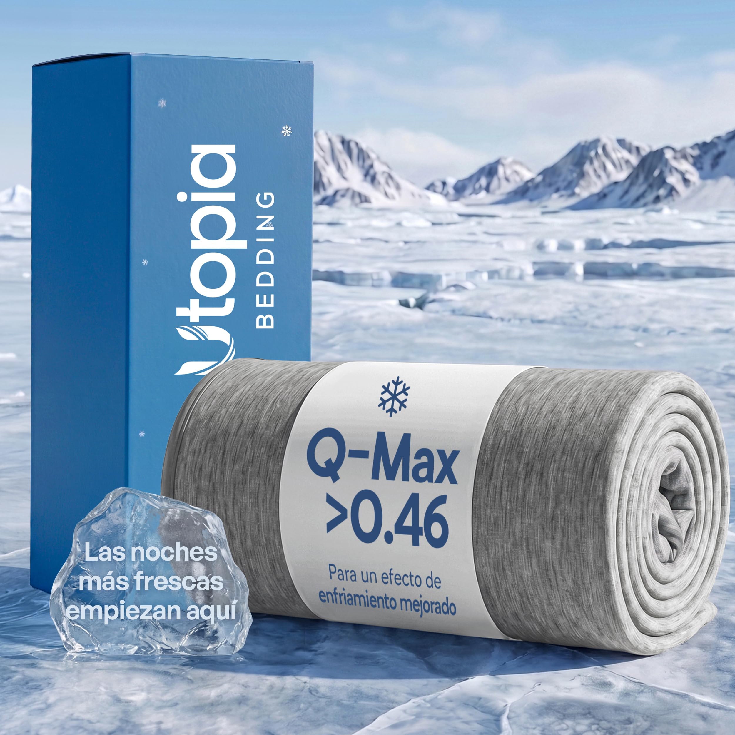 Utopia Bedding Manta refrescante de Verano (150x200 cm, Gris)