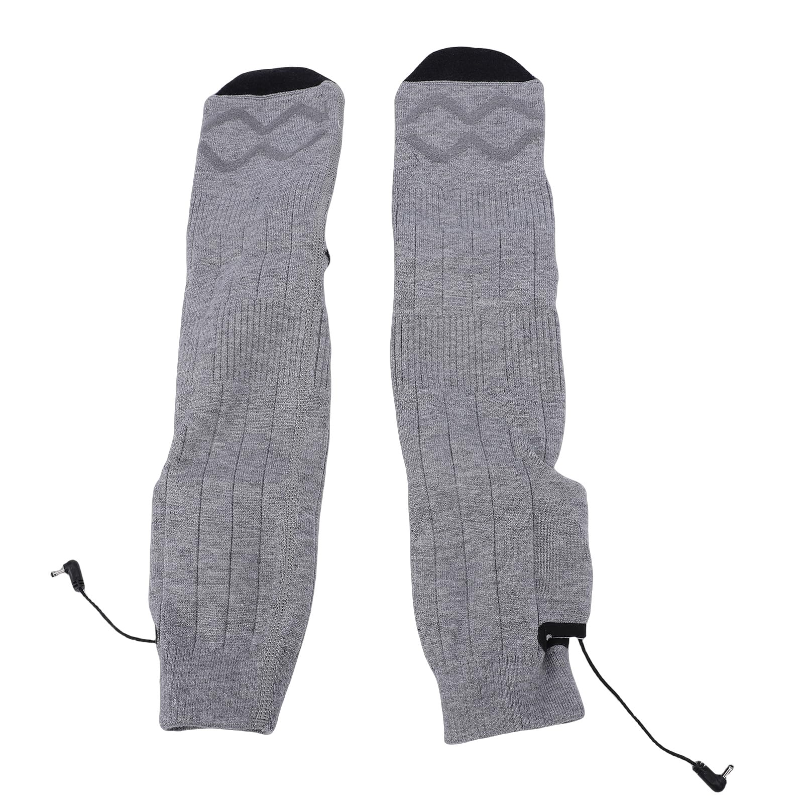 Cocoarm Calcetines Térmicos Recargables 4 Configuraciones de Calefacción para Hombres Mujeres Esquí Camping Pesca Gris, Lavables 35-60°C