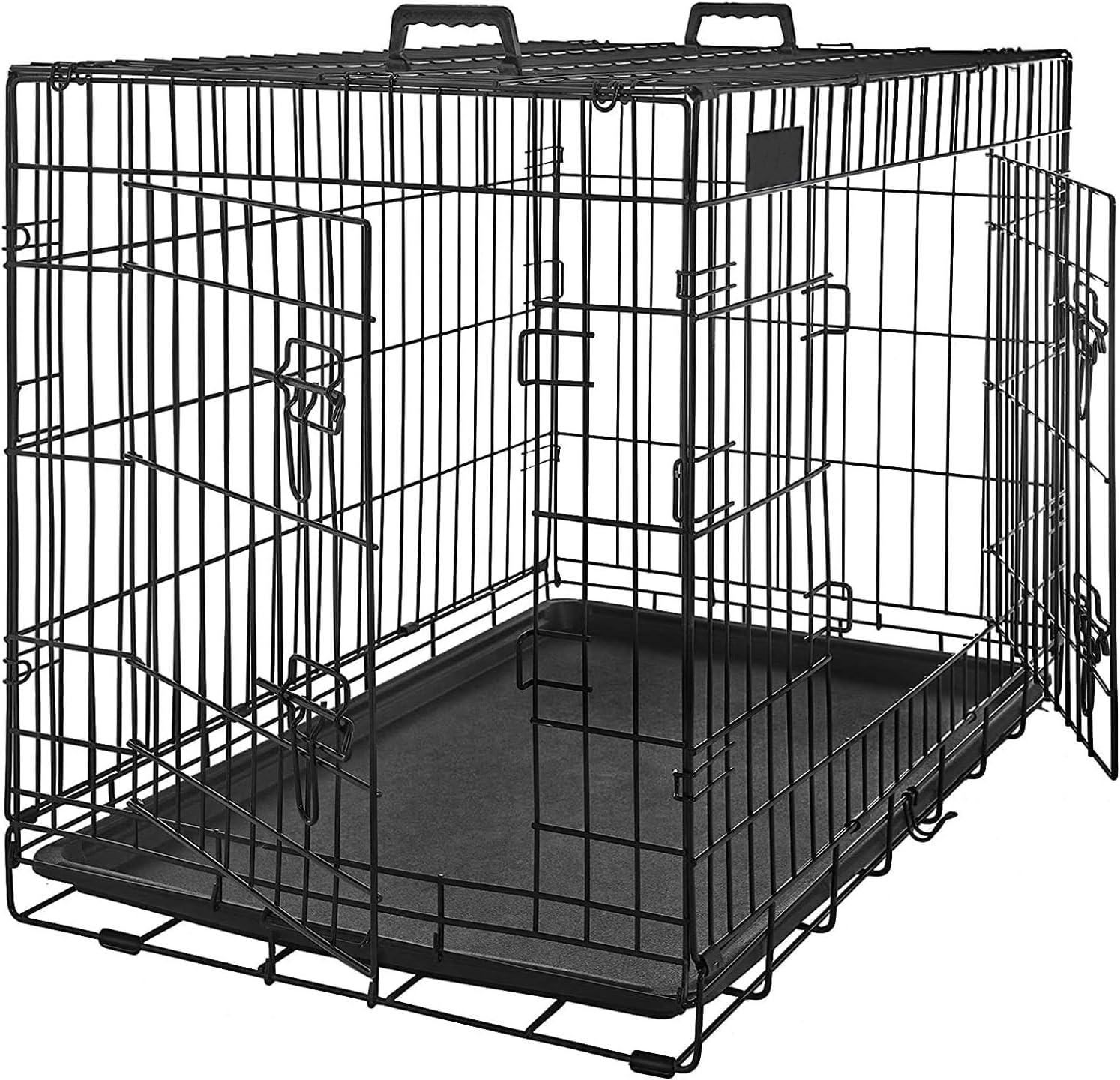 Amazon.co.jp: ペットケージ 107x70x77.5cm 室内外兼用 犬 猫 トレー