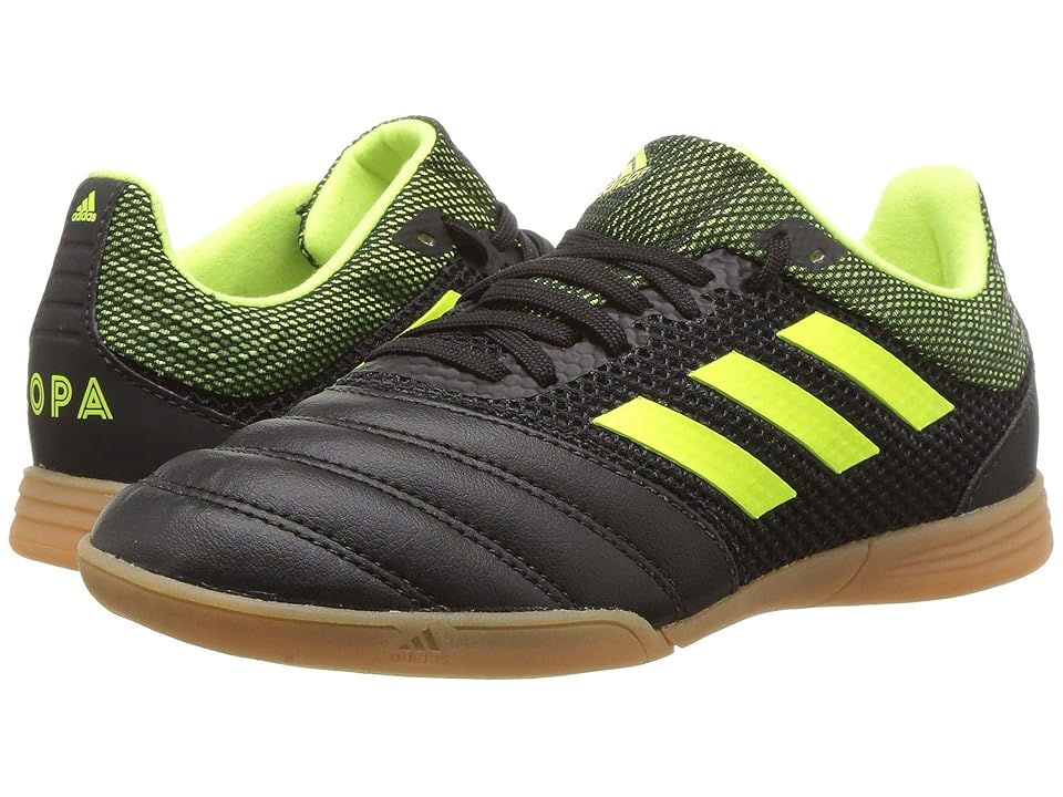 

adidas Kids Copa 19.3 IN Sala Soccer (Little Kid/Big Kid) (Black/Solar Yellow) Kids Shoes