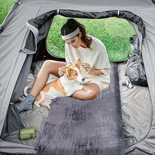 Miniatura 9 de Almohadilla de colchón de espuma viscoelástica de 3 pulgadas de grosor para adultos con parte inferior impermeable y antideslizante, colchón