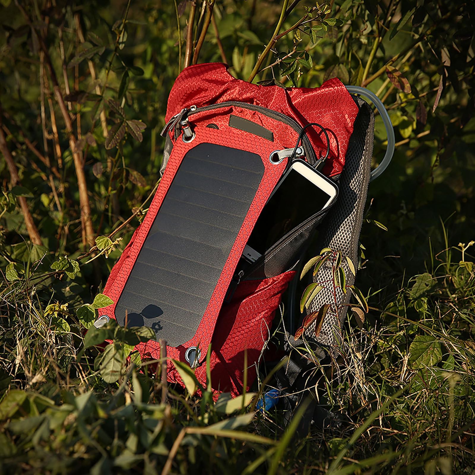 Supvox Solar Lade Rucksack Ece-611 aus Nylon mit USB Port für Damen