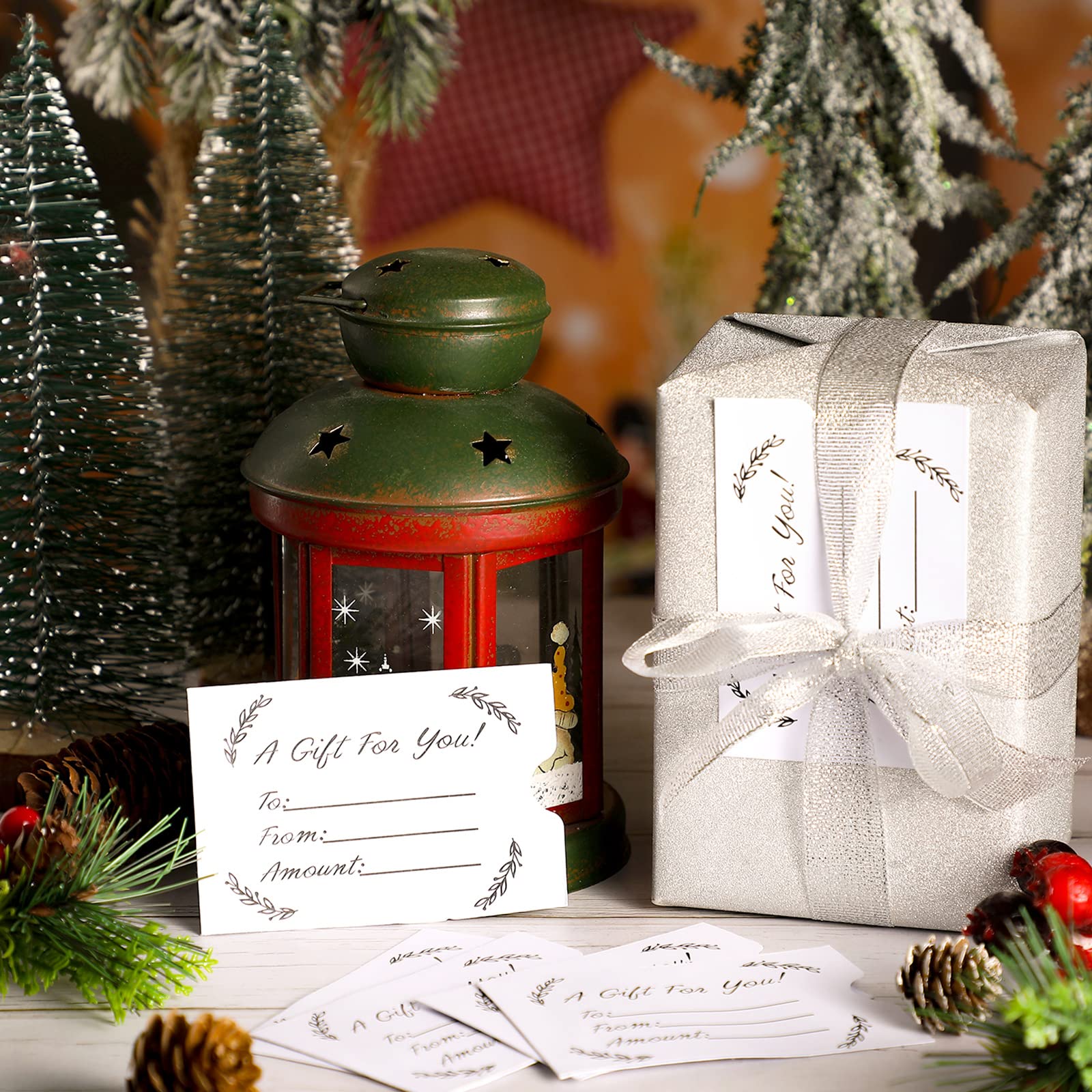 Eaasty 500 Pcs Gift Card Sleeves Christmas Card Envelopes Sleeves Holder Protector for Business, 2.36 x 3.54 inch(Fresh) : Office Products