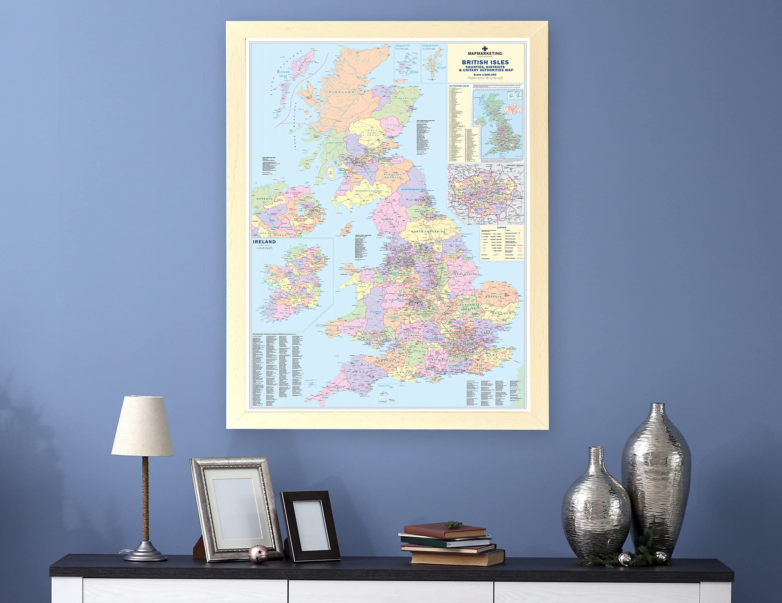 Amazon.com: British Isles County Map 1000 Piece Jigsaw Puzzle