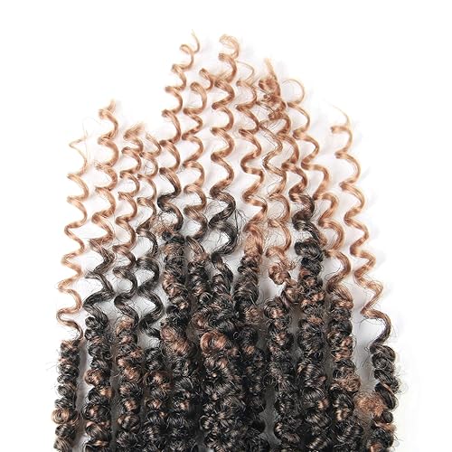 Miniatura 3 de 14 pulgadas, 8 paqueteslote Passion Twist Crochet Hair Short Pre Looped Passion Twist Crochet Trenzas Bohemias Spring Twist Crochet Trenzado Cabello